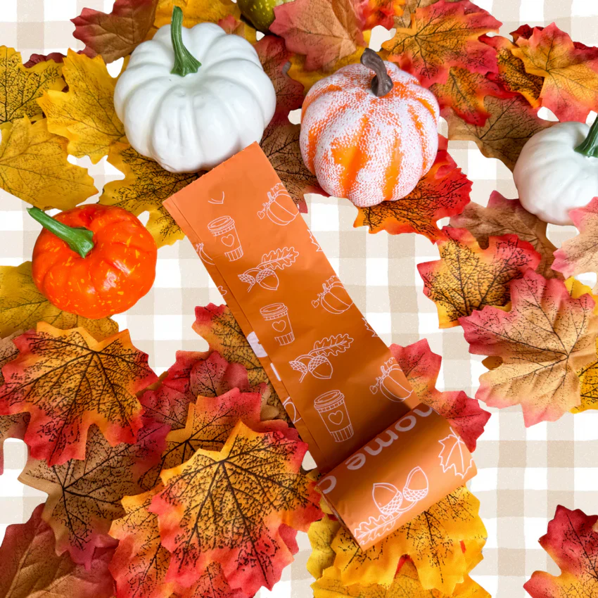 Adios Plastic Limited Edition Autumn Compostable Poop Bag - Image 3