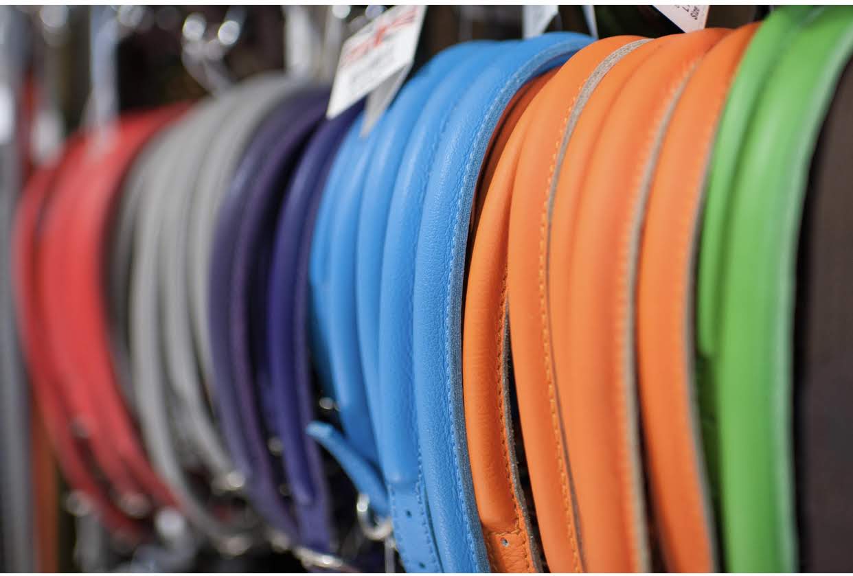 D&H Purple Rolled Leather Dog Collar - Image 3