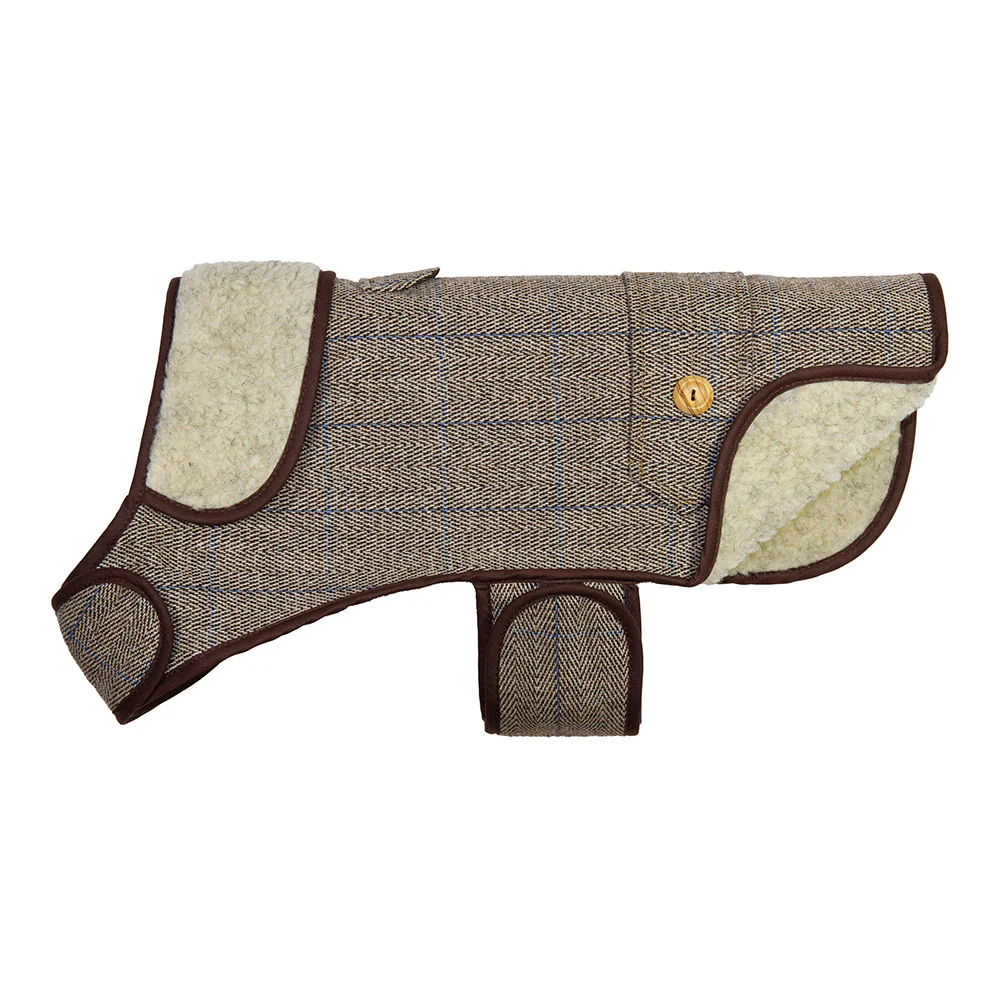 Earthbound Tweed Sherpa Dog Coat - Image 3