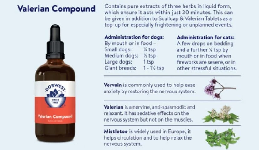 Valerian Compound Calming Remedy for Dogs & Cats - Image 6
