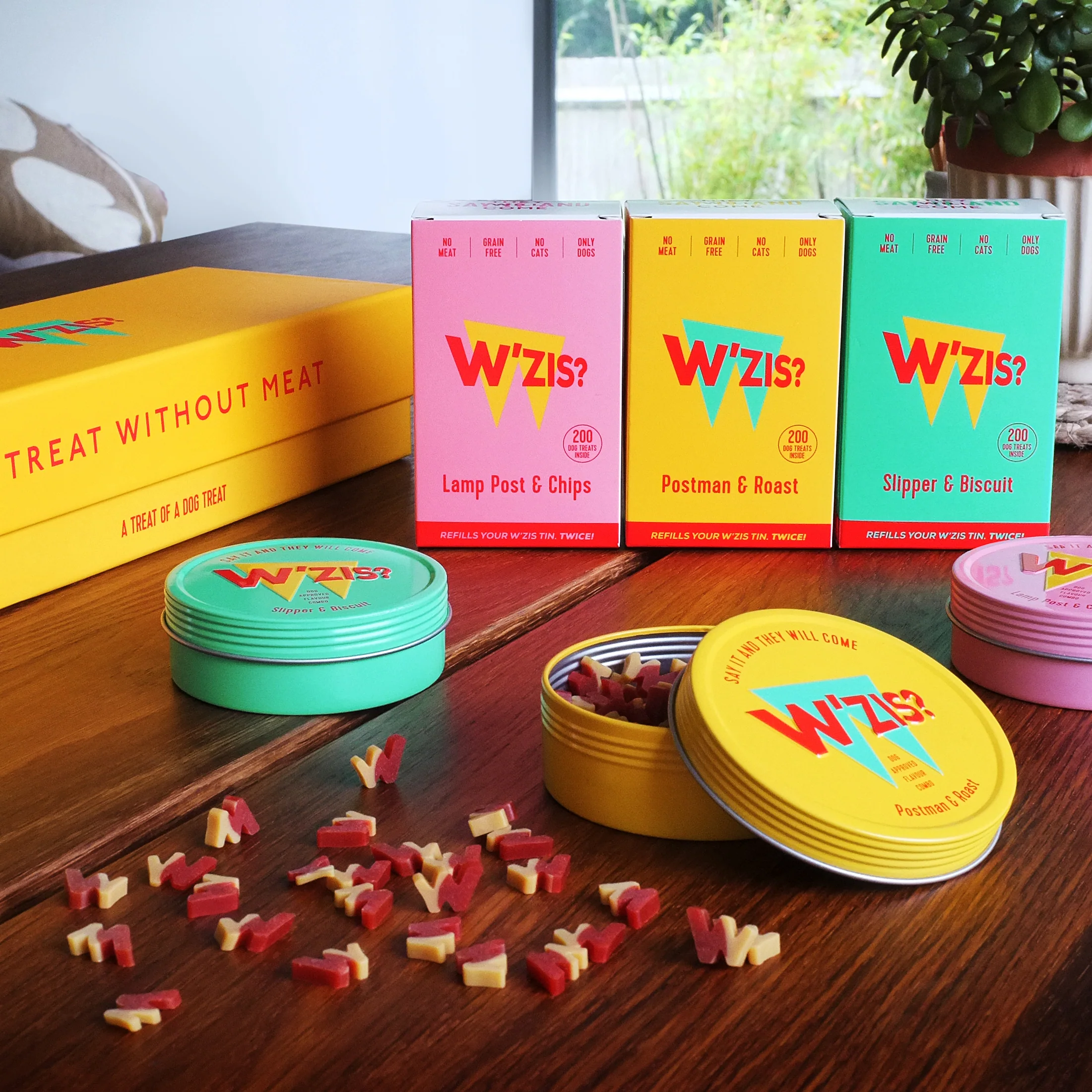 W'Zis Treat Tins with Veggie Dog Treats - Image 3